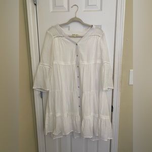 White Lacey tunic dress